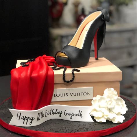 louis vuitton shoe birthday cake